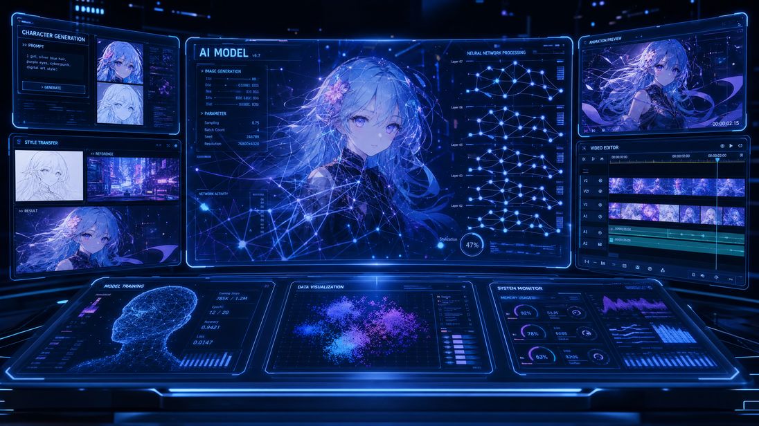 少女萝莉 AI动漫技术